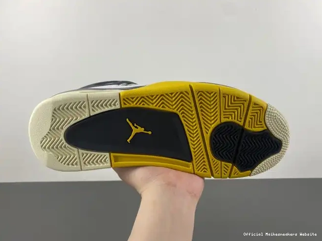 Official Maikesneakers Vivid WNNS 4 Jordan Air AQ9129-101 Sulfur 0329